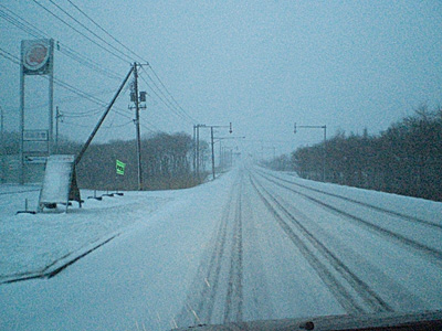 ４月の吹雪